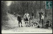« 1. Forêt de L'Isle-Adam. La chasse. Equipage de S. A. M. le prince Murat ». Frémont édit, Beaumont-sur-Oise.
