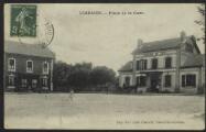 « Viarmes. Place de la gare ». Imp.-lib. Jules Frémont, Beaumont-sur-Oise.