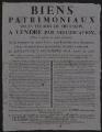 Vente par adjudication de pièces de terre à Bréançon, par Me Richardière, notaire à Pontoise.