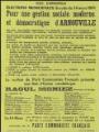 Moniez, Raoul. - « Ville d'Arnouville. Elections municipales - scrutin du 14 mars 1971. Pour une gestion sociale, moderne, et démocratique d'Arnouville ».