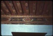 Marines. - Château : plafond peint représentant les armes du Maréchal de Créquy.