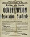 Constitution d'une association syndicale : arrêté préfectoral, notifications d'enquête publique, correspondance.