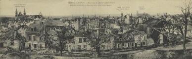 « Reims en ruines. Panorama du quartier de Saint-Nicaise ».