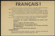 2 vues Seconde Guerre mondiale. - « Français... rejoignons les formations de Francs-tireurs et partisans... ».