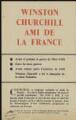 2 vues Seconde Guerre mondiale. - « Winston Churchill ami de la France. Distribué par vos amis de la R.A.F. ».