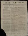 1 vue  - « Egalité, liberté. Bulletin de la Convention nationale ». Paris : Imprimerie nationale. Séance du dimanche 6 janvier 1793. (ouvre la visionneuse)