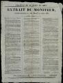 1 vue Préfecture de Seine-et-Oise. - « Extrait du Moniteur (partie officielle) du mardi 10 août 1830 ». Versailles : Imprimerie de la préfecture.