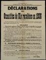 1 vue Préfecture de Seine-et-Oise. - « Déclarations des quantités de blé récoltées en 1936, décret du 8 septembre 1936 ». Versailles : Imprimerie La Gutenberg.