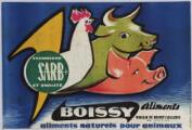 1 vue  - Entreprise Boissy- Aliments à Boissy-l\'Aillerie : affiche publicitaire pour l\'alimentation des animaux de la ferme. (ouvre la visionneuse)