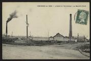 2 vues  - « Asnières-sur-Oise. L\'usine de caoutchouc. La nouvelle route ». Frémont édit., Beaumont-sur-Oise. (ouvre la visionneuse)