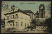 2 vues « Attainville. La mairie et l'église ». Laroche bazar de Montsoult.