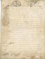 3 vues Vente de la seigneurie : original de l'acte de vente sur parchemin et sa transcription sur papier.