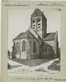 1 vue  - Auvers-sur-Oise. - Église Notre-Dame de l\'Assomption, façade est : chevet et clocher. (ouvre la visionneuse)