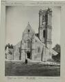 1 vue  - Chars. - Église Saint-Sulpice, ensemble ouest : façade ouest avec clocher. (ouvre la visionneuse)
