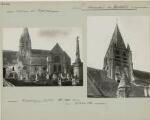 1 vue Ennery. - Église Saint-Aubin, ensemble sud.