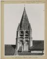 1 vue  - Ennery. - Église Saint-Aubin, clocher. (ouvre la visionneuse)