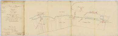 1 vue Chambly et Persan. - Moulins installés sur le ru de Persan ou de la Copette : plan.