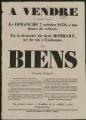 1 vue  - Adjudication de terres à Eaubonne et Saint-Prix, par Me Delacour, notaire à Pontoise. (ouvre la visionneuse)