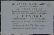1 vue Vente de biens ruraux en plusieurs lots à Houilles, Bezons, Sartrouville et Cormeilles[-en-Parisis], par Me Mesnil, notaire impérial à Argenteuil.