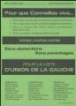 1 vue Weber, Claude. - « Ville de Cormeilles-en-Parisis. Elections municipales du 13 mars 1977. Pour que Cormeilles vive... votez, faites votez. Pour la liste d'union de la Gauche ».