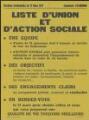 1 vue « Elections municipales du 13 mars 1977. Commune d'Eaubonne. Liste d'union et d'action sociale ».