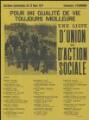 1 vue Petit, André. - « Elections municipales du 13 mars 1977. Commune d'Eaubonne. Pour une qualité de vie toujours meilleure. Une liste d'union et d'action sociale ».