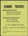 1 vue Zilbertin, Charles. - « Ville d'Eaubonne. Elections municipales du 13 mars 1977. Réunions publiques avec les candidats de la liste d'union des Forces de Gauche ».