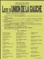 1 vue Dufour, Charles. - « Ville de L'Isle-Adam. Elections municipales du 13 mars 1977. Liste d'union de la Gauche ».