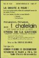 1 vue Chatelain, Fernand. - « Ville de Persan. Elections municipales du 13 mars 1977. La droite a peur ! Votez en bloc Union de la Gauche ».