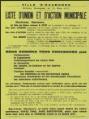 1 vue  - Petit, André. - « Ville d\'Eaubonne. Elections municipales du 14 mars 1971. Liste d\'union et d\'Action municipale ». (ouvre la visionneuse)