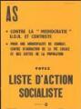 1 vue  - Hubi, Jean-Claude. - « Commune d\'Ermont. Elections municipales du 14 mars 1971. Votez liste d\'action socialiste animée par le P.S.U. ». (ouvre la visionneuse)