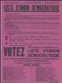 1 vue  - Pochon, Robert. - « Ville de Garges-lès-Gonesse. Elections municipales. Scrutin du 14 mars 1971. Liste d\'union démocratique ». (ouvre la visionneuse)