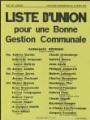 1 vue  - Keghian, Ardavaste. - « Ville de Gonesse. Elections municipales du 14 mars 1971. Liste d\'union pour une bonne gestion communale ». (ouvre la visionneuse)