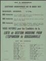 1 vue Chesneau, Paul. - « Ville de Goussainville. Elections municipales du 14 mars 1971. Vous voterez pour les candidats de la liste de Gestion moderne pour l'expansion de Goussainville ».