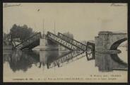 2 vues  - « Campagne de 1914. 14. Le pont de Beaumont-sur-Oise, détruit par le génie français ». G. Olivier photo, Isle-Adam. (ouvre la visionneuse)