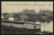 2 vues  - « 222. Guerre de 1914. Beaumont (S.&-O.). Le pont provisoire sur l\'Oise ». L\'H., Paris. (ouvre la visionneuse)