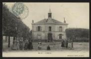 2 vues  - « Belloy. La mairie ». Antheaume, Belloy (S.-et-O.). A. Breger Frères, 9 rue Thénard, Paris. (ouvre la visionneuse)