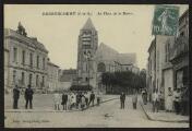 2 vues  - « Bessancourt (S.-et-O.). La place de la mairie ». Édit. Bourgiteau tabac. Edit. Cosson, 8 rue Pierre Chausson, Paris. (ouvre la visionneuse)