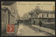 2 vues « 17. Inondations. Janvier 1910. Bezons. Rue de Sébastopol ». Cliché Carlier.