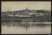2 vues « 212. Les bords de l'Oise. L'embarcadère de Champagne ». Frémont édit., Beaumont-sur-Oise.
