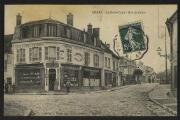 2 vues  - « Chars. Le rond-point. Rue de Gisors ». Cliché Godefroy. A. Seyes imp.-édit., Pontoise. (ouvre la visionneuse)