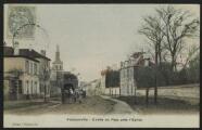 2 vues  - « Franconville. Entrée du pays près l\'église ». Dorient, Franconville. A. Breger Frères, 9 rue Thénard, Paris. (ouvre la visionneuse)