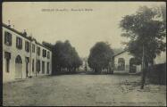 2 vues « Groslay (S.-et-O.). Place de la Mairie ». Cliché Godefroy. Coqueret édit., Groslay. Seyes imp., Pontoise.