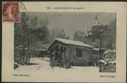 2 vues « 25. Montsoult (S.-et-O.). Villa Béthanie. Sous la neige ».