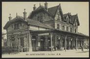 2 vues « 661. Saint-Gratien. La gare ». E. Malcuit photo.-éditeur, Paris.