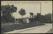 2 vues « 682. Saint-Gratien. La place et le monument aux morts ». E. Malcuit photo.-éditeur, Paris.