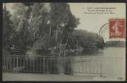 2 vues « 20. Saint-Gratien-Enghien. Un coin pittoresque du lac. Vue prise sur le pont de la muse ». E.L.D.