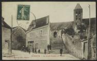 2 vues  - « Vétheuil. Le grand escalier et l\'église ». Cliché A. Bertran édit., Mantes. (ouvre la visionneuse)