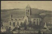2 vues « Vétheuil (S.-et-O.). L'église ». Phot. A. Lavergne, Mantes.