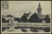 2 vues « Viarmes (S.-et-O.). L'étang et l'église ». B.F., Paris.